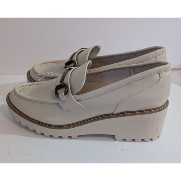 SM New York Women's Size 11 M Alix Cream Wedge Comfort Loafers (Shoes) - Picture 3 of 7